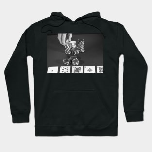 All in on a hand of Texas Holdem poker Hoodie